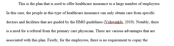 Define and analyze different insurance plans