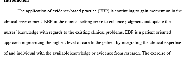 Describe the eight steps to integrating evidence-based practice