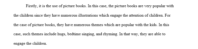 Examine and compare the elements of picture books