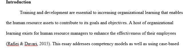 Explain the competency-based and the traditional approach to training