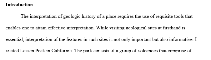 Interpret the geologic history of a county in California