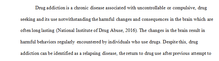 Pharmaceutical therapy for addiction