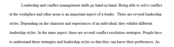 Understand your conflict resolution style in nursing practice