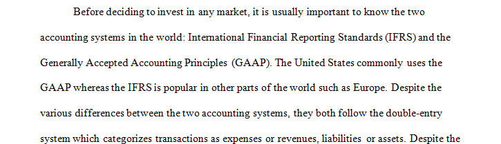 Which overall type of accounting standard do you prefer; GAAP or IFRS, and why