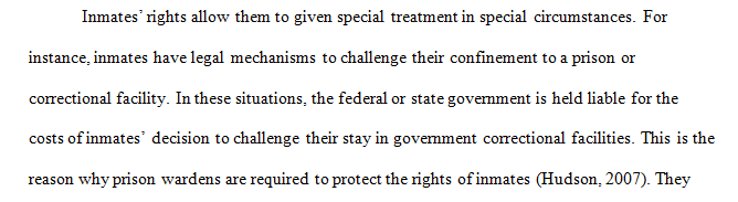 Analyze the legal mechanisms in which an inmate can challenge his or her confinement