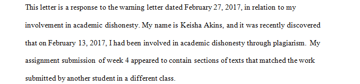 Apology Letter
