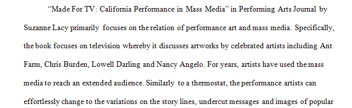 California Performance in Mass Media