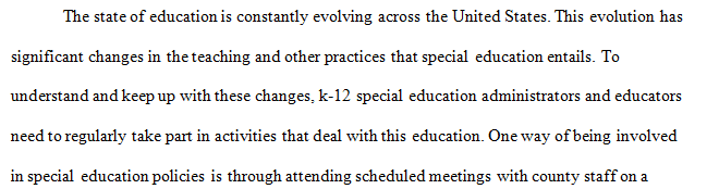 Current Special Education Issues and Policies