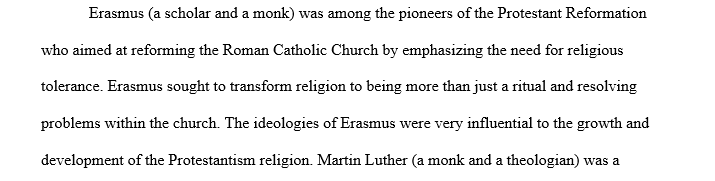 Describe and characterize the nature of invention for both Luther and Erasmus.