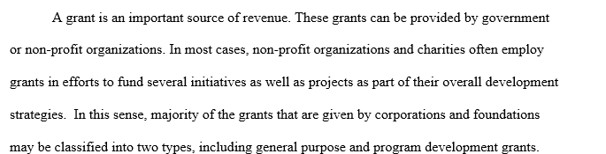 research grant types