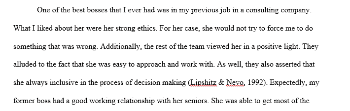 Did he/she appear to be well-liked by higher management