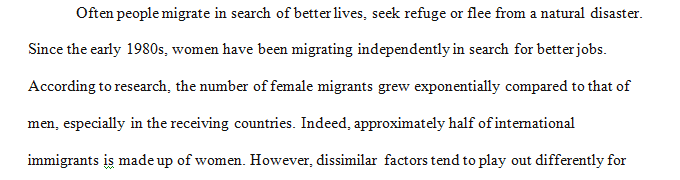 Do women have more to gain or more to lose from migration compared to men