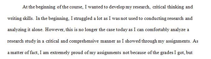 Final Reflection Paper