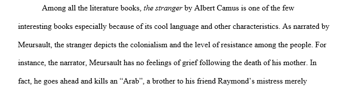 How does Harun re-write The Outsider from a postcolonial perspective