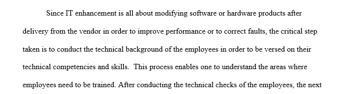 IT enhancements are often run as a series of small projects