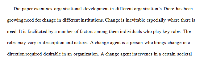 Organizational Development 