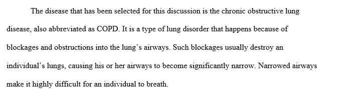 Questions about a disease or pathology affecting the Respiratory system