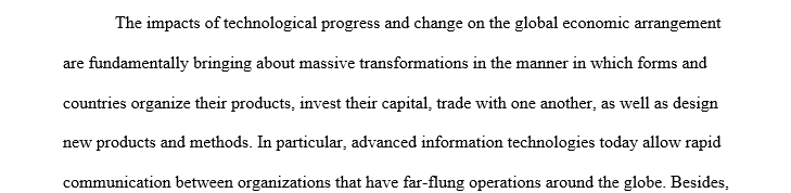 Reflection of how the theories of Info Tech Global (Course) have been applied