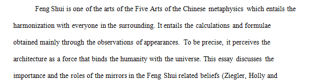 Role of Mirrors in the Feng Shui Belief