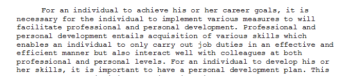 Skill development