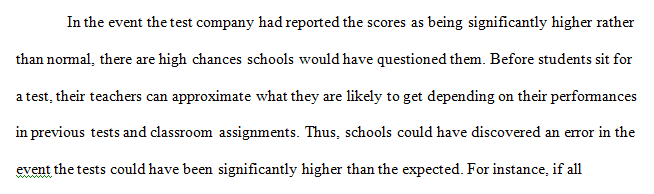 Standardized-test score reporting error 