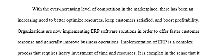 Submit a report that provides an overview of the implementation process