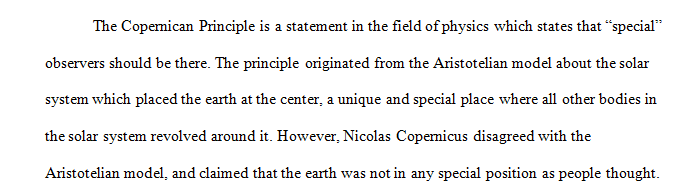 The Copernican principle