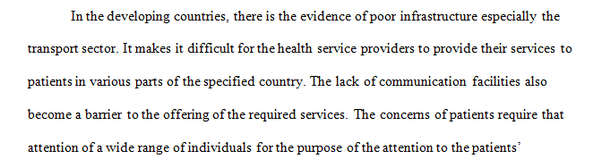 The Impact of a Lack of Communication on the Delivery of Health Care Services in the Developing Countries