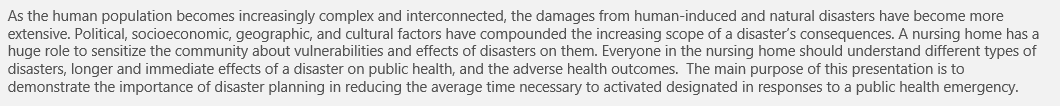 The impact of Hurricane Irma on healthcare care organizations in Florida