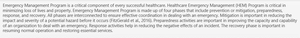 The keys to a successful healthcare emergency management program.