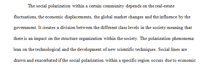 The social polarization 