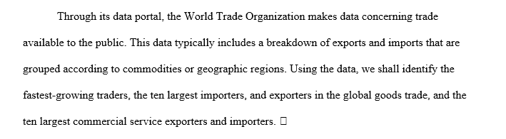 The top ten exporters and importers in world merchandise trade