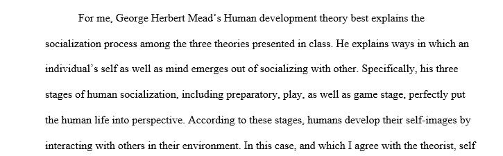 Watch the first video in the lesson series on socialization to identify 1 sociologist and his theory