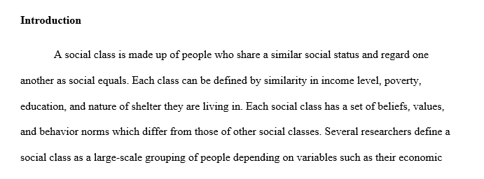 What characteristics mark people as belonging to one class or another