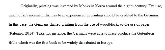 Which culture should receive the most credit for the invention of printing