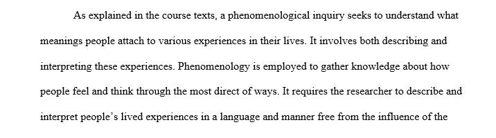 Which of the following topics is best suited to a phenomenological inquiry