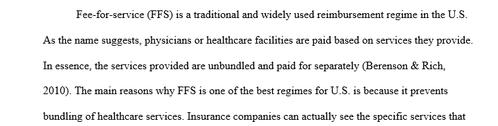 Write initial post on the topic of Fee-for service
