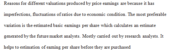 price earnings 