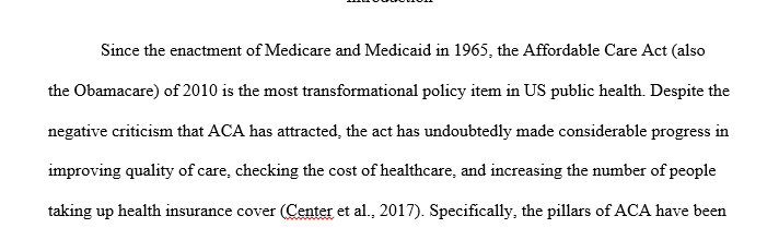 Analysis of the policy and comparison of other policies.