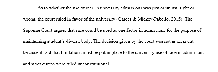 Analyze the Bakke and the University of Michigan rulings 
