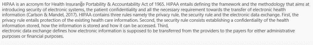 Demonstrate your knowledge of the HIPAA Privacy & Security rule