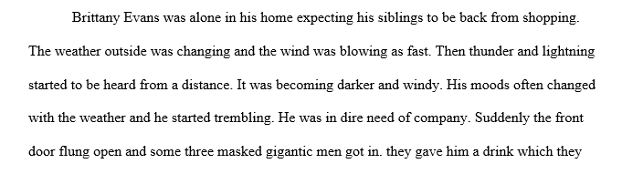 Describe the sequence of events of the abduction from Evan’s home