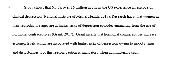 Discuss the guidelines for prescribing hormonal birth control to women with a known history of depression