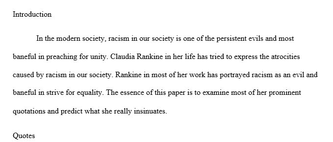 Essay About Citizen Book by Claudia Rankine