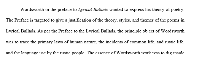 How are the principles discussed in William Wordsworth’s “Preface” to Lyrical Ballads represented