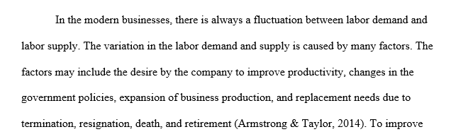Identify and track trends that might affect future labor supply quality or quantity