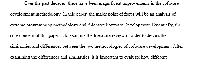 Peer-reviewed journal articles related to the topic of software development methodologies