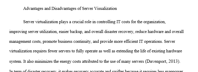 Prepare a plan for implementing Hyper-V as a solution for your organization