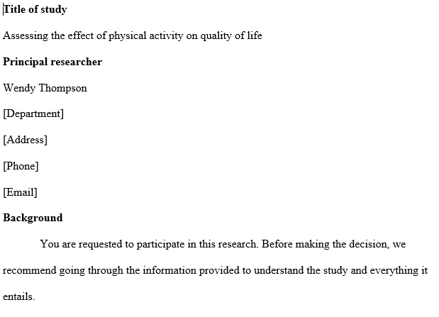 Submit the Informed Consent Letter to the Submissions Area