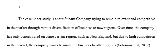 Summarize the case and identify the dilemma facing Subaru.